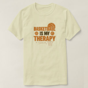 T-shirt Le basket-ball est ma thérapie