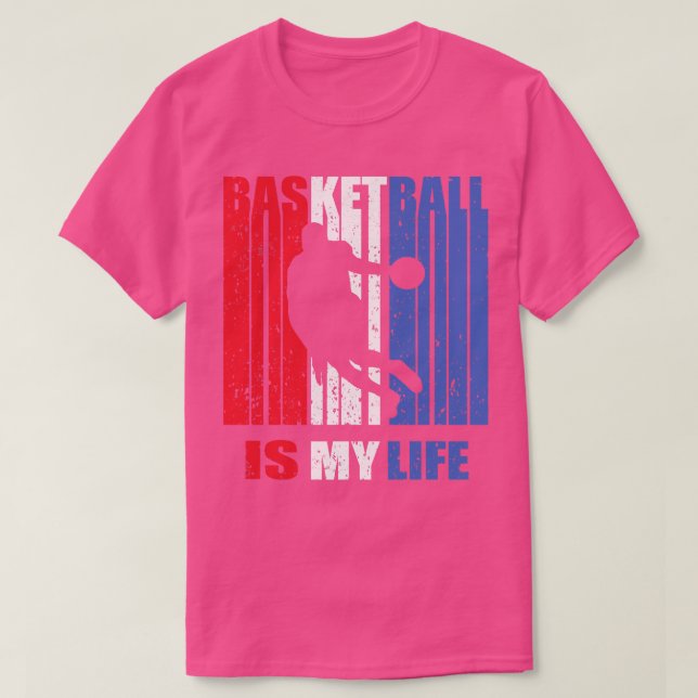T-shirt Le basket-ball est ma vie (Design devant)