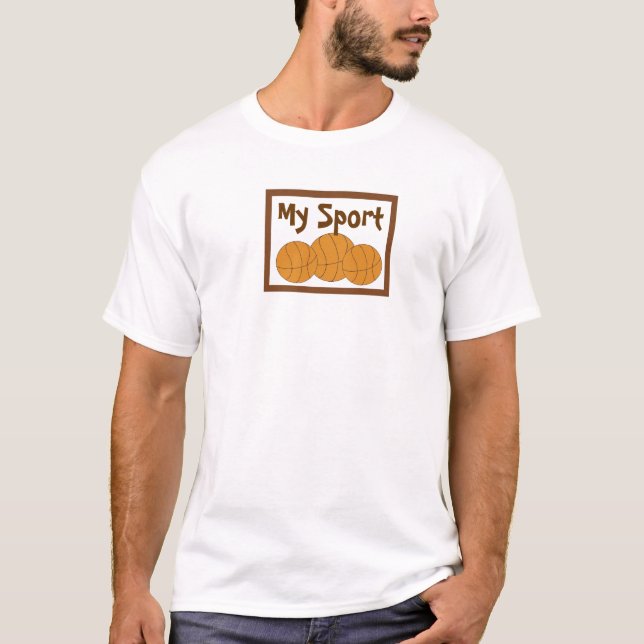 T-shirt Le basket-ball est mon sport (Devant)