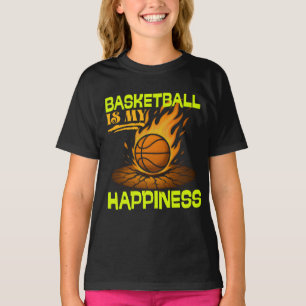 T-shirt le basket est mon bonheur