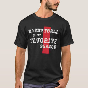 T-shirt Le Basket Est Mon Favori Saison Garçons Filles