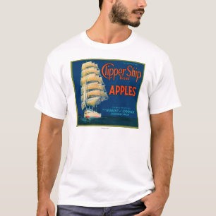 T-shirt Le bateau de tondeuse Apple marquent (vert) - le