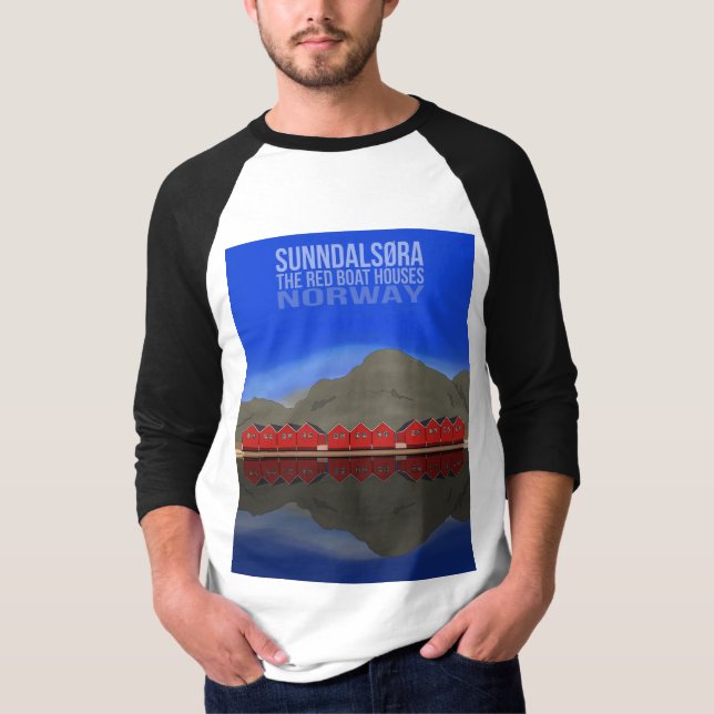 T-shirt Le Bateau Rouge Maisons Sunndalsøra Norvège (Devant)