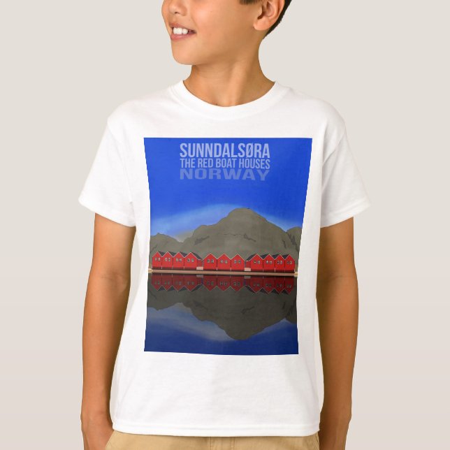 T-shirt Le Bateau Rouge Maisons Sunndalsøra Norvège (Devant)