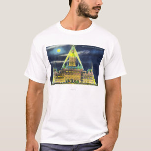 T-shirt Le bâtiment de capitol d'état la nuit