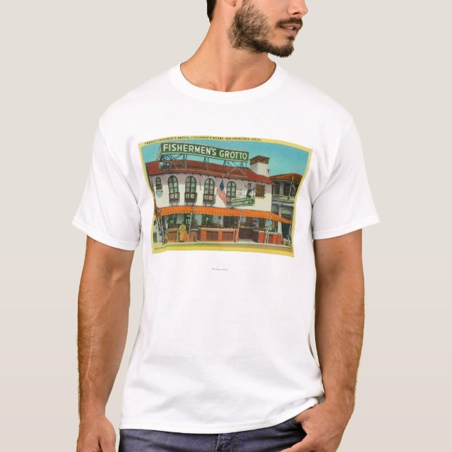 T-shirt Le bâtiment de la grotte du pêcheur célèbre (Devant)