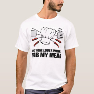T-SHIRT LE BBQ, FROTTENT MA VIANDE