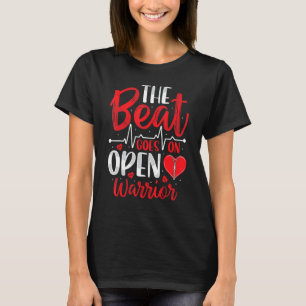 T-shirt Le Beat Se Déroule En Plein Coeur Chirurgie Bypass