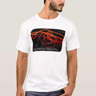 T-shirt Le beau quotidien - remous rouge de nuit