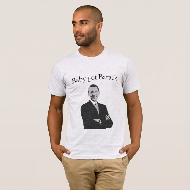 T-shirt Le bébé a obtenu Barack (Devant entier)
