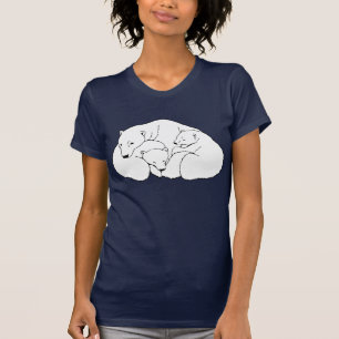 T-shirt Le bébé soutient des chemises d'art de la faune