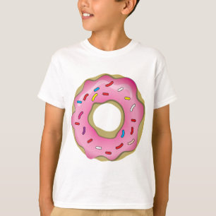 T-shirt Le beignet délicieux avec le glaçage et arrose