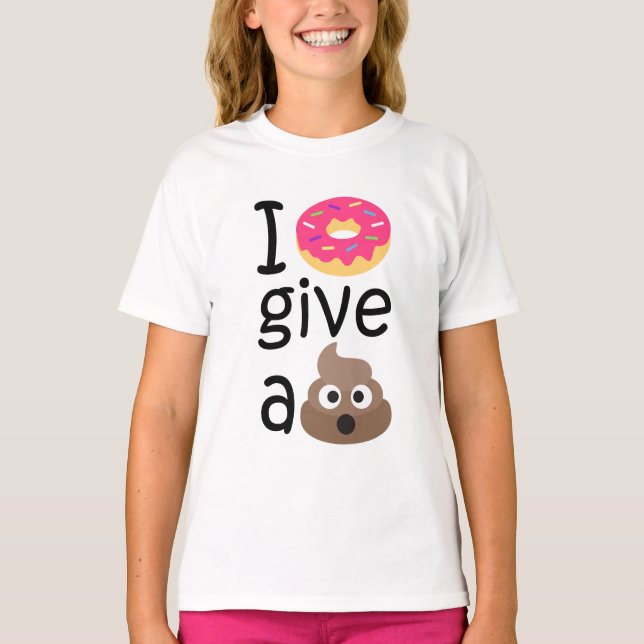 T-shirt Le beignet I donnent un emoji de dunette (Devant)