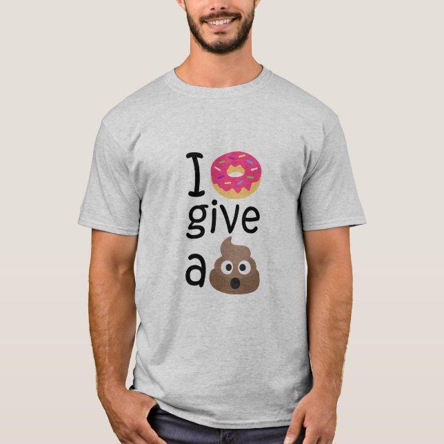 T-shirt Le beignet I donnent un emoji de dunette (Devant)