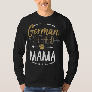 T-shirt Le berger allemand Mama Flèches cadeaux Amoureux d