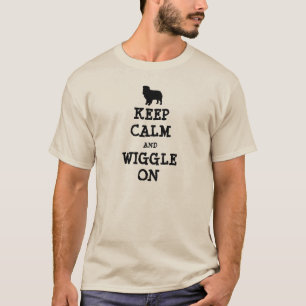 T-shirt Le berger australien gardent le calme