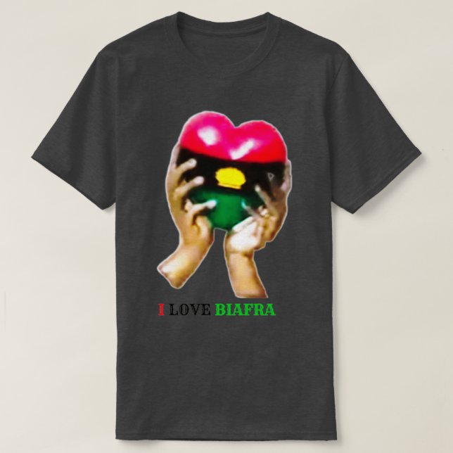 T-shirt Le Biafra nous unit tous ensemble (Design devant)