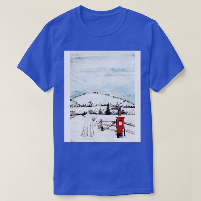 T-shirt Le Billet De Neige Le Dimanche (Design devant)