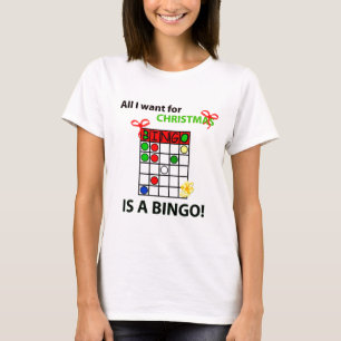 T-shirt Le BINGO-TEST I veulent un bingo-test pour Noël