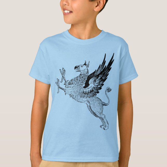 T-shirt le bleu de griffon badine t (Devant)