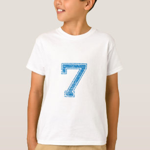 T-shirt Le bleu folâtre Jerzee le numéro 7