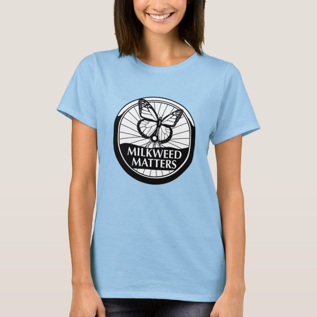 T-shirt Le bleu teignent en nouant avec le logo de BW (Devant)