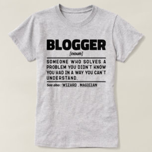 T-shirt Le blogueur Noun Definition Drôle Citation Cool