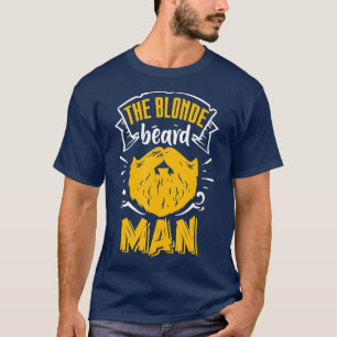 T-shirt Le Blonde Beard Homme Porté Hommes Portes Papa Pèr