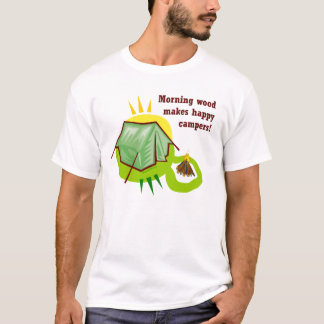 T-shirt Le bois de matin fait des profondément satisfaits