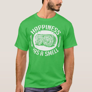 T-shirt LE BONHEUR A UNE ODEUR blanche