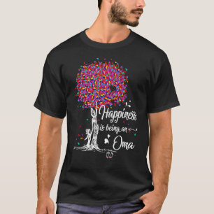 T-shirt Le bonheur, c'est être la fête des Mères Oma Migno