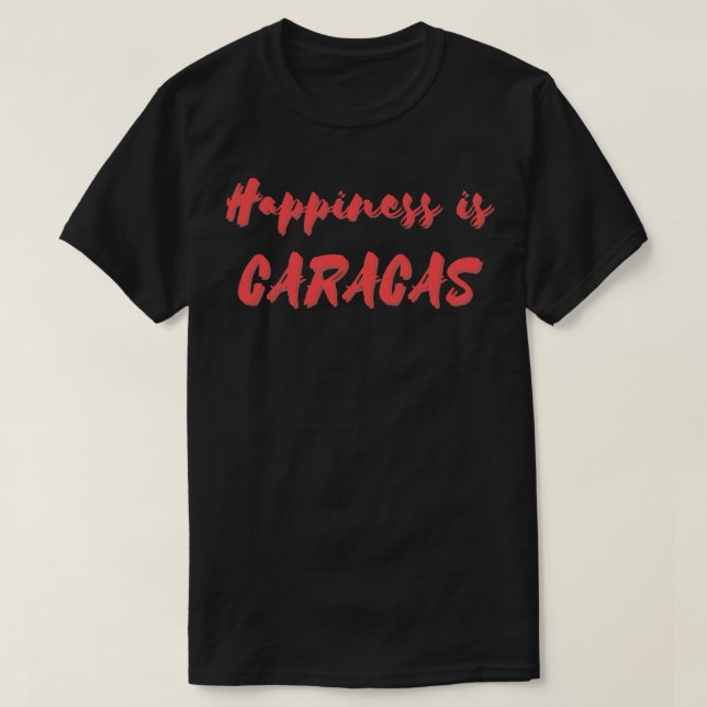 T-shirt Le bonheur, c'est l'acas (Design devant)