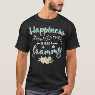 T-shirt Le Bonheur Des Femmes Est D'Être Grammy Femmes Dai