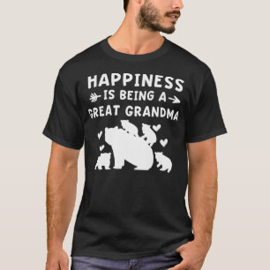 T-shirt Le bonheur des femmes est d'être grand grand-mère 