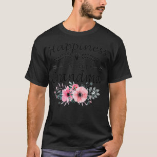 T-shirt Le bonheur d'être une grand-mère  la fête des mère