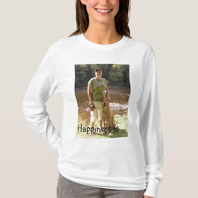 T-shirt Le bonheur est… (Devant)