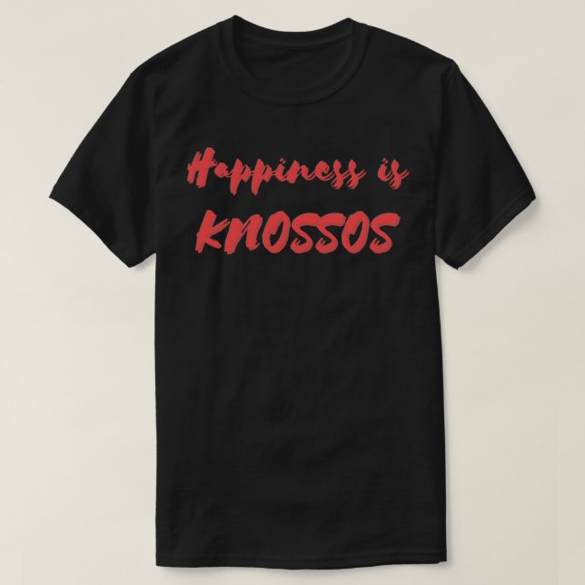 T-shirt Le bonheur est connu (Design devant)
