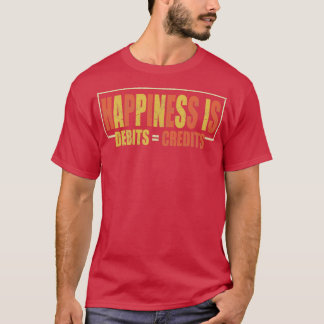 T-shirt Le Bonheur Est Debits Crédits 3