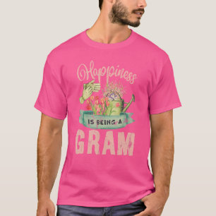 T-shirt Le Bonheur Est D'Être Un Gram Jardinage Fleurs