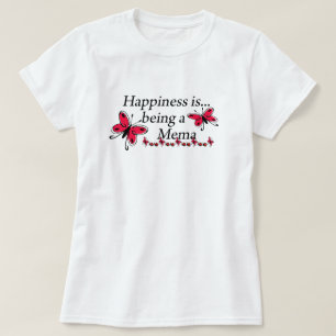 T-shirt Le bonheur est d'être un papillon Mema