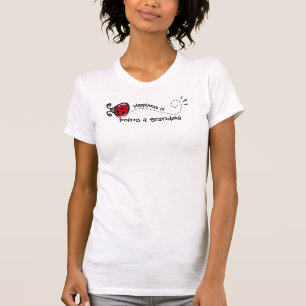 T-shirt Le bonheur est d'être une coccinelle de grand-mère