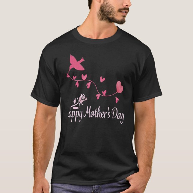 T-shirt Le bonheur est d'être une fête des Mères Lola mign (Devant)