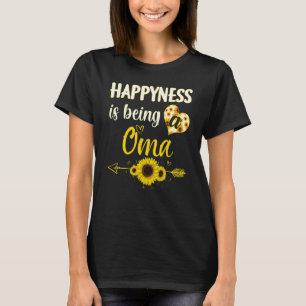 T-shirt Le Bonheur Est D'Être Une Grand-Mère De Tournesol 