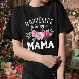 T-shirt Le bonheur est d'être une maman cadeau de la fête 