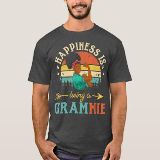T-shirt Le bonheur est en train d'être une Grammie Africai