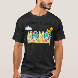 T-shirt Le Bonheur Est Être Un Mème Plage D'Été Heureux Mo