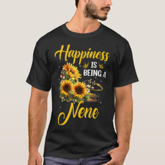 T-shirt Le bonheur est être une fête des mères Nene Sunflo