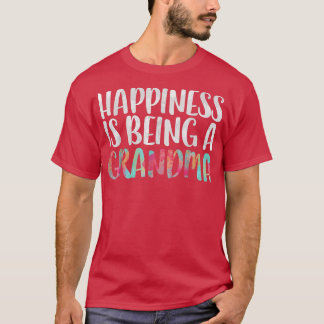 T-shirt Le bonheur est la fête des mères de grand-mère 