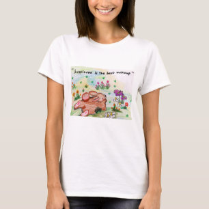 T-shirt "Le bonheur est le meilleur maquillage"