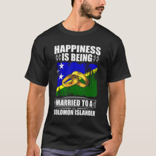 T-shirt Le Bonheur Est Marié À Un Solomon Islander